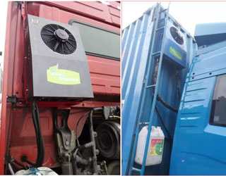 E-Clima2600S instalación de acondicionadores de aire de cabina dormitorio para trucks