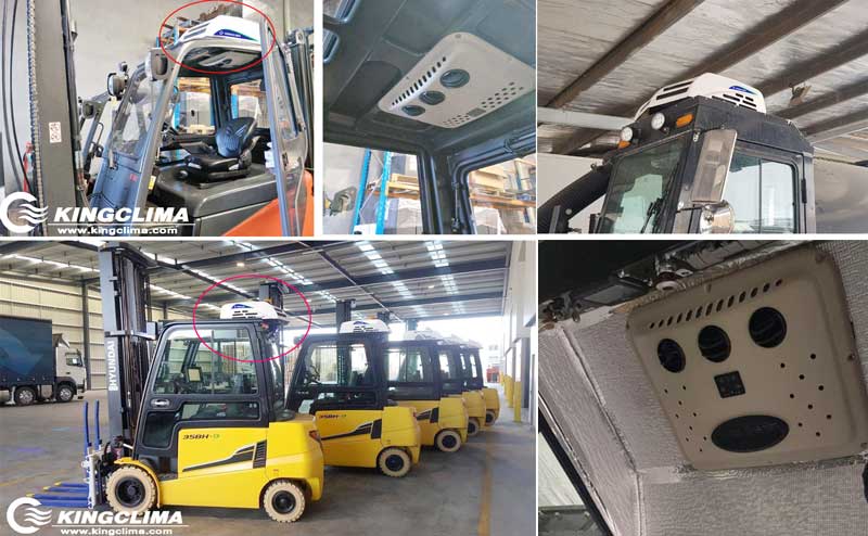 forklift cooling solutions with kingclima electric air conditioners
